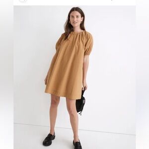 Madewell Crinkled poplin mini dress